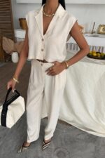 Zoe Crop Yelek Takım 9744-08 - Görsel 8