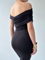 Dron Straplez Elbise - Görsel 6