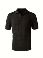 Erkek Kısa Kollu Polo Yakalı Triko Tshirt - Görsel 3