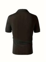 Erkek Kısa Kollu Polo Yakalı Triko Tshirt - Görsel 4