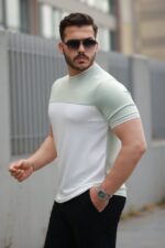 Erkek Parçalı Renk Kısa Kollu Tişört - Görsel 2