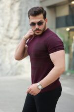 Erkek Bisiklet Yaka Kısa Kollu Tişört - Görsel 2