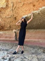 Pamela Kuşakli Vatkali Elbi̇se - Görsel 3