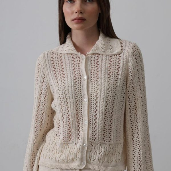 Gömlek Yaka Uzun Kol Triko