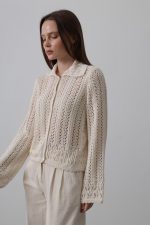 Gömlek Yaka Uzun Kol Triko - Görsel 2