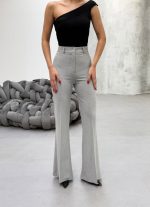 230 Gr Poly Viscose Full Lycra İspanyol Paça Pantolon - Görsel 4