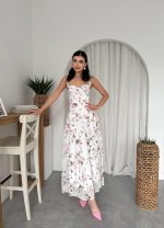 Poses Omuz Bağlamalı Elbise - Görsel 4