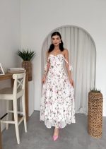 Poses Omuz Bağlamalı Elbise - Görsel 6