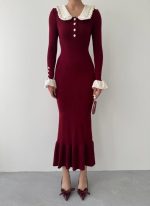 Sura Bebe Yaka Elbise - Görsel 2