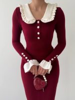 Sura Bebe Yaka Elbise - Görsel 5