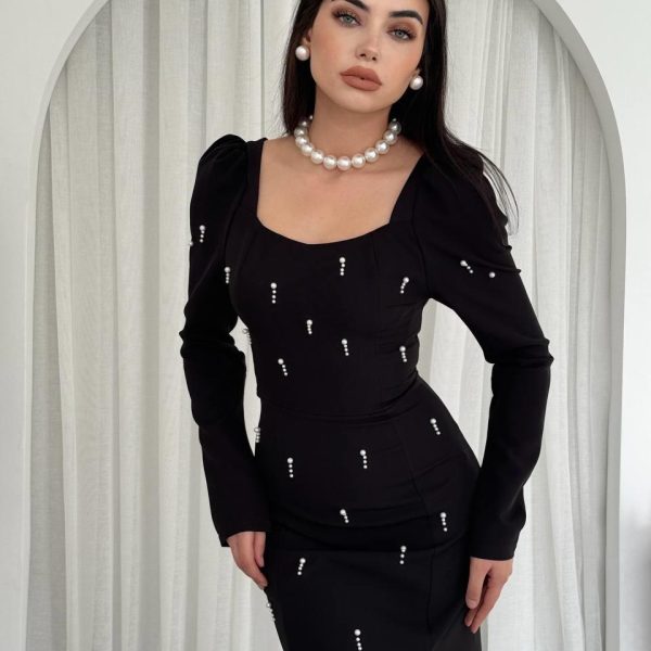 Akit İnci Detaylı Elbise