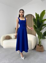 Neapolitan Askılı Elbise - Görsel 6
