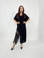 6321 ELBİSE-SİYAH - Görsel 4