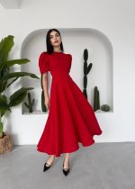 Catania Balon Kol Elbise - Görsel 4