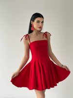 Clara Askılı Mini Elbise - Görsel 4