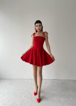 Clara Askılı Mini Elbise - Görsel 5