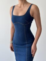Tuna Denim Elbise - Görsel 7