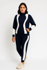 Premium Parçalı Eşofman Takım - Dik Yaka Fermuarlı Sweatshirt - Görsel 2