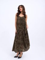 6250 ELBİSE-SİYAH HAKİ - Görsel 2