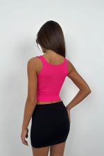 Ön Büzgülü Crop Bluz - Görsel 4