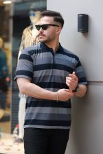 Erkek Yakalı çok Renkli Kısa Kollu T-shirt - Görsel 2