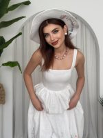 Mazi Çiçek Desenli Elbise - Görsel 6
