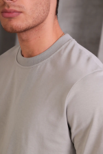 Erkek Relax Fit Bisiklet Yaka %100 Pamuk Rahat Kesim Basic Tişört - Görsel 3