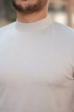 Erkek Yarım Balıkçı Yaka Kısa Kollu Tişört - Görsel 3