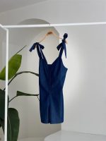 Tensel Denim Kumaşlı Mini Tulum 1363 - Görsel 9