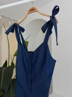 Tensel Denim Kumaşlı Mini Tulum 1363 - Görsel 10