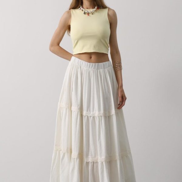 Dantel Detaylı Etek