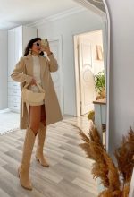 Kadın Uzun Kollu Peluş Mini Boy Elbise - Görsel 3