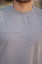 Erkek Oversize Bisiklet Yaka Kısa Kollu T-shirt - Görsel 3