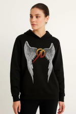 Metallica İki İplik Kapüşonlu Ön Ve Arka Baskılı Hoodie