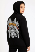 Metallica İki İplik Kapüşonlu Ön Ve Arka Baskılı Hoodie - Görsel 3