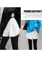 Lastikli Düğmeli Kurtarıcı Gömlek Altı Eteklik -Beyaz - Görsel 4