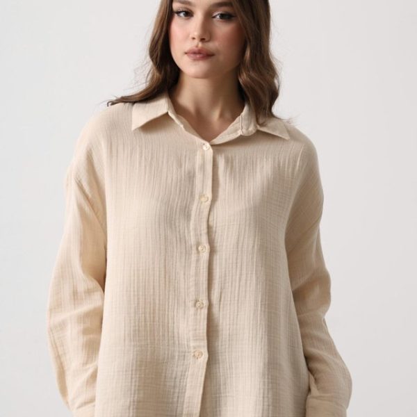 Müslin Uzun Kol Gömlek