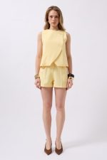 Yandan Düğmeli Dokuma Yelek - Görsel 2