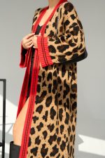 Uzun Leopar Hırka - Görsel 5