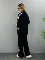 Kadın Polo Yaka Paça Yırtmaçlı Ribanalı İkili Takım - Görsel 4