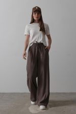 Beli Lastikli Bol Paça Pantolon - Görsel 2