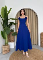 Matilda Gül İp Askılı Elbise - Görsel 4