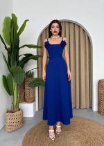 Matilda Gül İp Askılı Elbise - Görsel 6