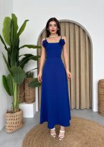 Matilda Gül İp Askılı Elbise - Görsel 8
