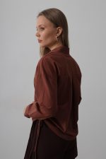 Yanları Bağlamalı Basic Gömlek - Görsel 3