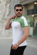 Erkek Fermuar Yakalı Kısa Kollu Tişört - Görsel 2