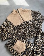 Kadın 3 Iplik Kumaş Leopar Desenli Ikili Takım - Görsel 5