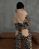 Kadın 3 Iplik Kumaş Leopar Desenli Ikili Takım - Görsel 9