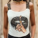 Kadın Leopar Askılı Leopar Baskılı Mikro Kumaş Bluz - Görsel 7