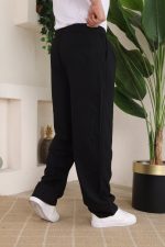 Erkek Beli Lastikli Pileli Baggy Pantolon - Görsel 3